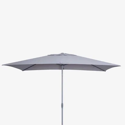 Barker and Stonehouse 3x2M Rectangular Parasol & Base, Grey | Barker & Stonehouse