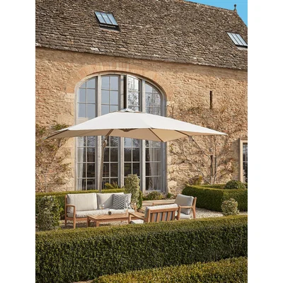 Cox and Cox NEW Square Cantilever Parasol - Cream