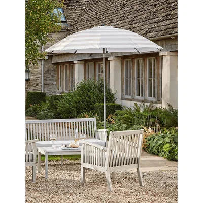 Cox and Cox Striped Parasol Set - Sand