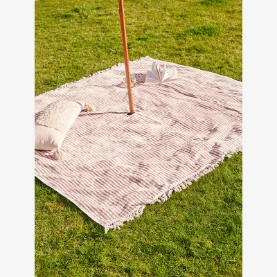 Cox and Cox Parasol Blanket - Blush Stripe