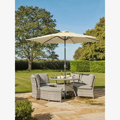 Cox and Cox Tilting Parasol - Cream