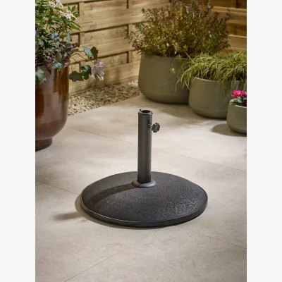 Cox and Cox Black Concrete 25kg Parasol Base