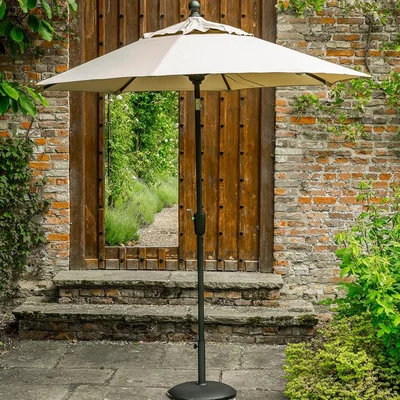 Cuckooland Elizabeth Aluminium Parasol in Taupe - 2.7m
