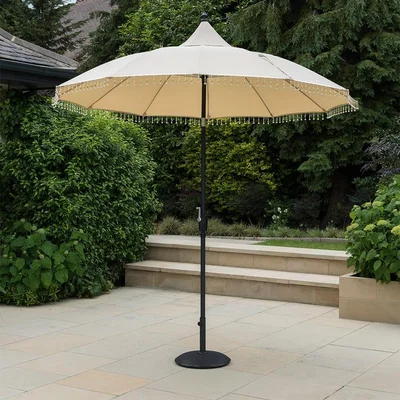 Cuckooland Carrousel Aluminium Garden Parasol in Cream