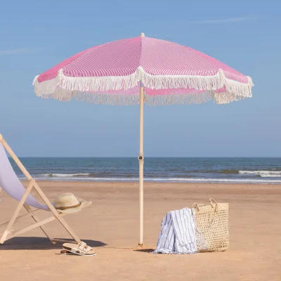 Christow Portable Tassel Parasol with Tilt - 2m
