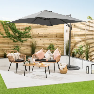 Christow Cantilever Parasol & Base