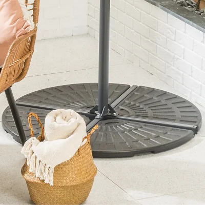 Christow Concrete Cantilever Parasol Base - 50kg