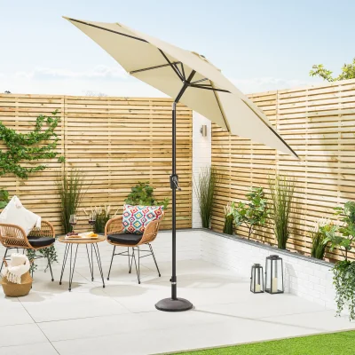 Christow Crank & Tilt Parasol - 2.7m