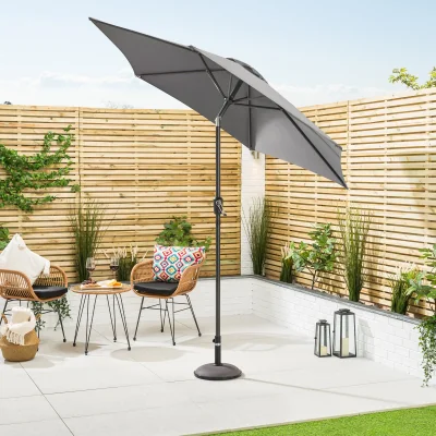 Christow Crank & Tilt Parasol - 2.4m