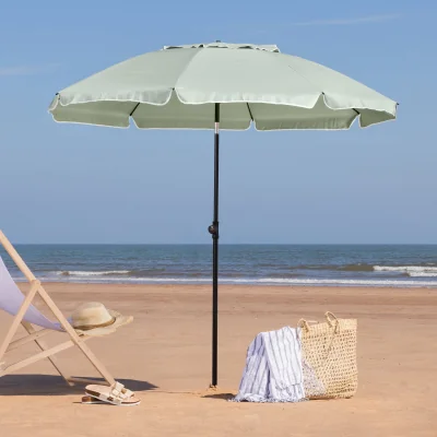 Christow Portable Beach Parasol - 2m