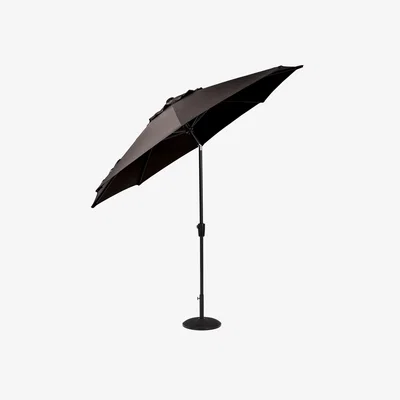 Dunelm 2.2m Elizabeth Parasol Black