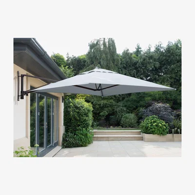 Dunelm Wall Mounted Cantilever Parasol Grey