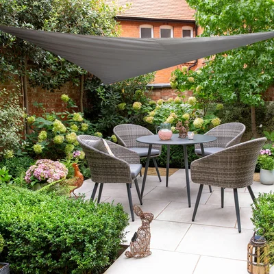 Dunelm Elements Grey Sail Parasol Grey