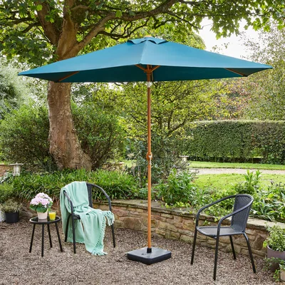 Dunelm 2.7m Forest Green Parasol Forest (Green)