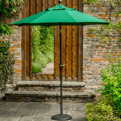 Dunelm 2.2m Elizabeth Green Parasol Green