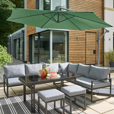 Dunelm 3m Lilypad Cantilever Parasol Lilypad