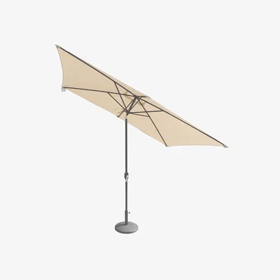 Dunelm 2.4m x 3m Crank and Tilt Rectangular Parasol Ivory