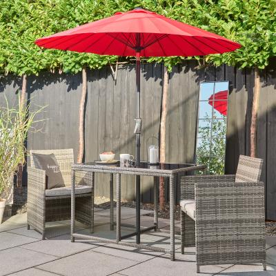 Dunelm 2m Shanghai Parasol Red Red