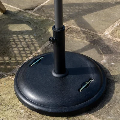 Dunelm Veneto 25kg Concrete Parasol Base Black
