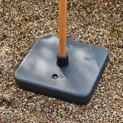 Dunelm Parasol Base Weight, 9kg Black
