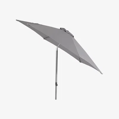 Dunelm Lisboa Round 3m Parasol Light Grey