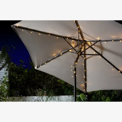 Habitat Habitat Warm White Parasol Solar String Lights