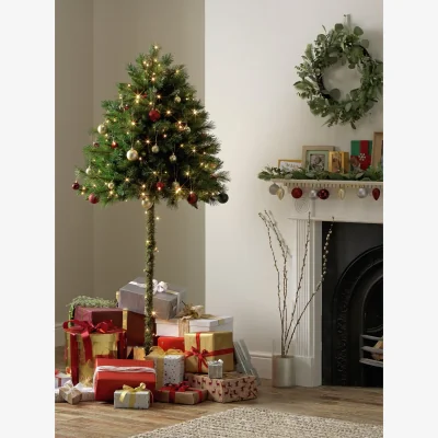 Habitat Habitat 6ft Half Parasol Christmas Tree - Green