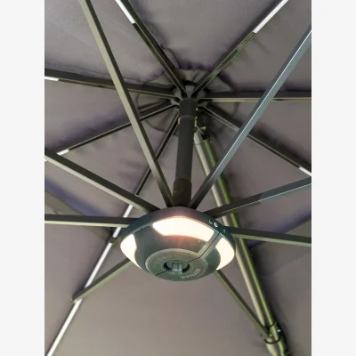 John Lewis Kettler LED Garden Parasol Speaker, Grey