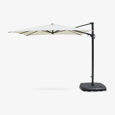 John Lewis KETTLER Free Arm Square Garden Parasol with Base, 2.5m