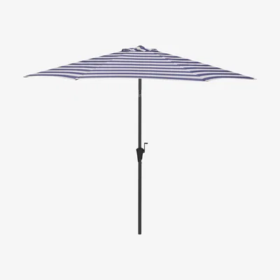 John Lewis John Lewis & Partners 2.7m Striped Parasol, Navy
