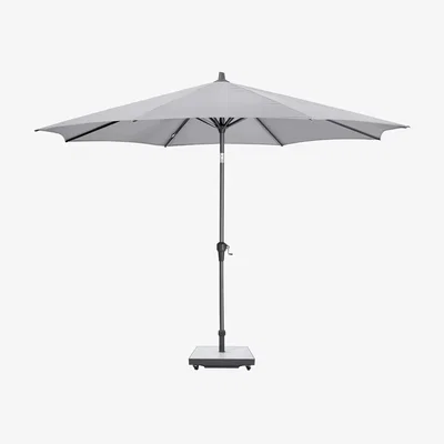 John Lewis Pacific Riva Centre Pole Round Parasol, 3m, Luna Grey