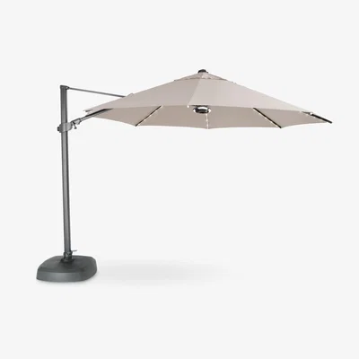 John Lewis KETTLER 3.5m Freestanding Arm LED Light & Wireless Speaker Parasol