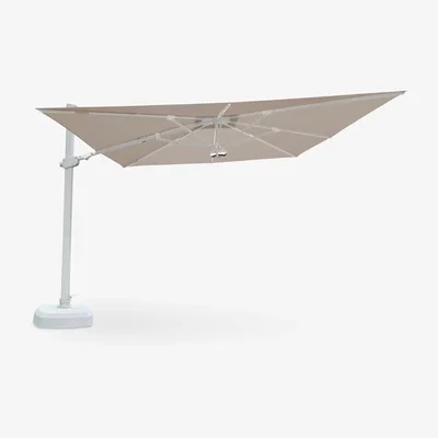 John Lewis KETTLER Freestanding LED Light Parasol & Base with Wireless Speakers, 3m