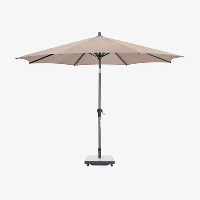 John Lewis Pacific Riva Centre Pole Round Parasol, 3m, Taupe