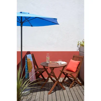 John Lewis ANYDAY John Lewis & Partners Metal Pole Garden Parasol, 2m, Blue
