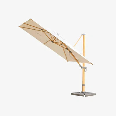 John Lewis LG Outdoor Sanctuary Cantilevered Wood-Effect Parasol, 3m