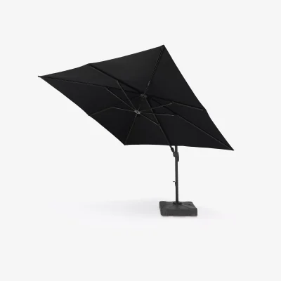 John Lewis Royalcraft 3m Freestanding Square Parasol & Base, Grey