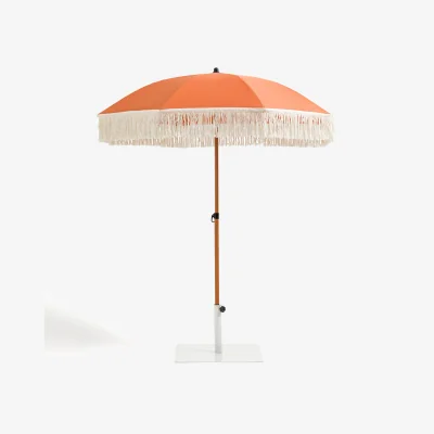 La Redoute Biara Fringed Parasol Garden Umbrella