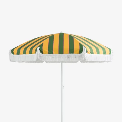La Redoute Valeria Fringed Fabric Parasol with Striped Print