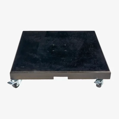 La Redoute Modena Polished Black Granite 90kg Wheeled Parasol Base