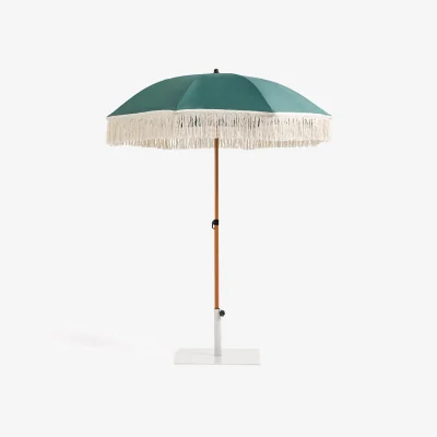 La Redoute Biara Fringed Parasol Garden Umbrella