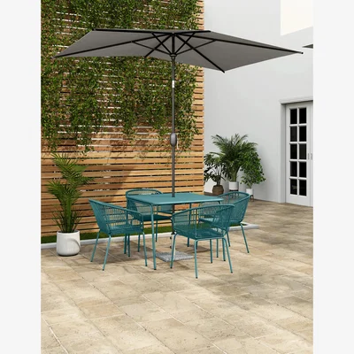 Marks & Spencer M&S Rectangular Tilting Parasol - Grey, Grey