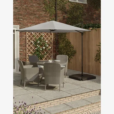Marks & Spencer M&S Cantilever Parasol - Grey, Grey,Cream