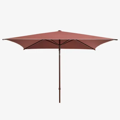 Nordic Nest HAY Terrazza Square parasol Off white-burgundy