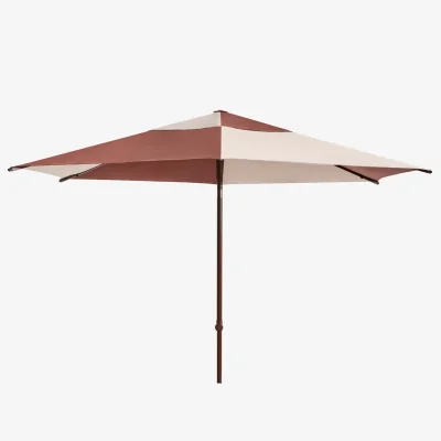 Nordic Nest HAY Terrazza Hexagon parasol Off-white-burgundy