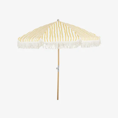 Nordic Nest Brafab Gatsby parasol Yellow stripe Ø185 cm