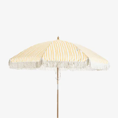 Nordic Nest Brafab Gatsby parasol Yellow stripe Ø256 cm