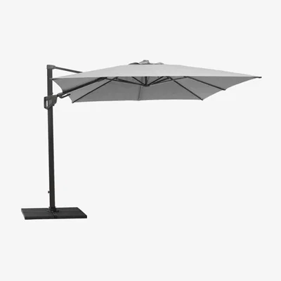 Olivia's Cane-line Hyde Luxe Tilt Parasol Light Grey