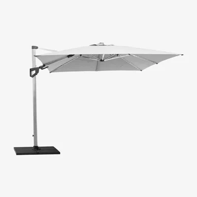 Olivia's Cane-line Hyde Luxe Tilt Parasol Silver