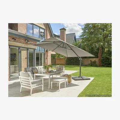 Downtown Welby Royce Executive 3M Taupe Cantilever Parasol
